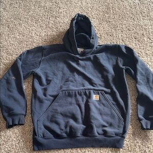 Carhartt blue vintage/distressed navy washed hoodie size medium